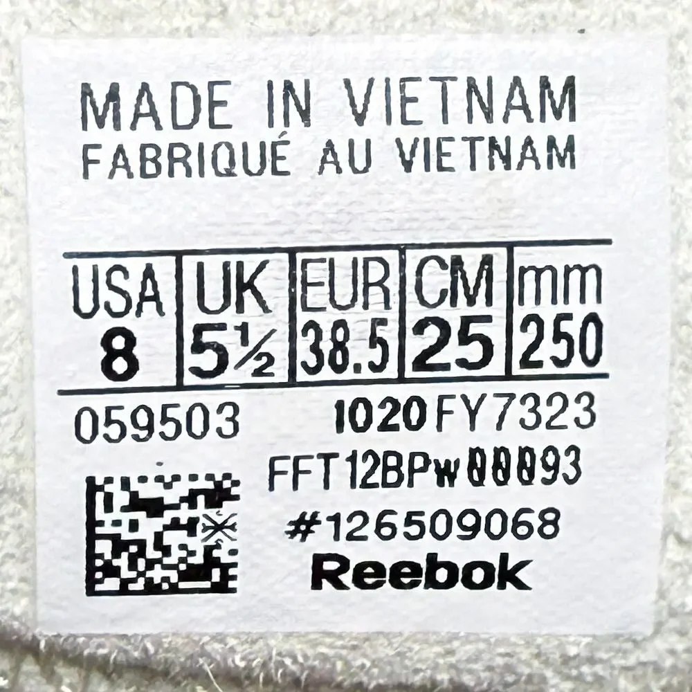 Reebok Legacy 83 Womens Size 8 Sneakers Shoes White Rich Red Comfort FY7323 - Picture 9 of 9